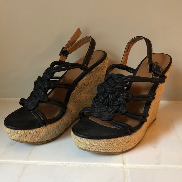 MIA Shoes - Mia Knotted Rope Wedges - Size 7.5
